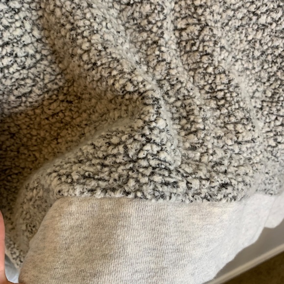 Athleta | Heathered Gray and Black Wool Blend Crew Neck Sweater Size Small - Picture 3 of 7